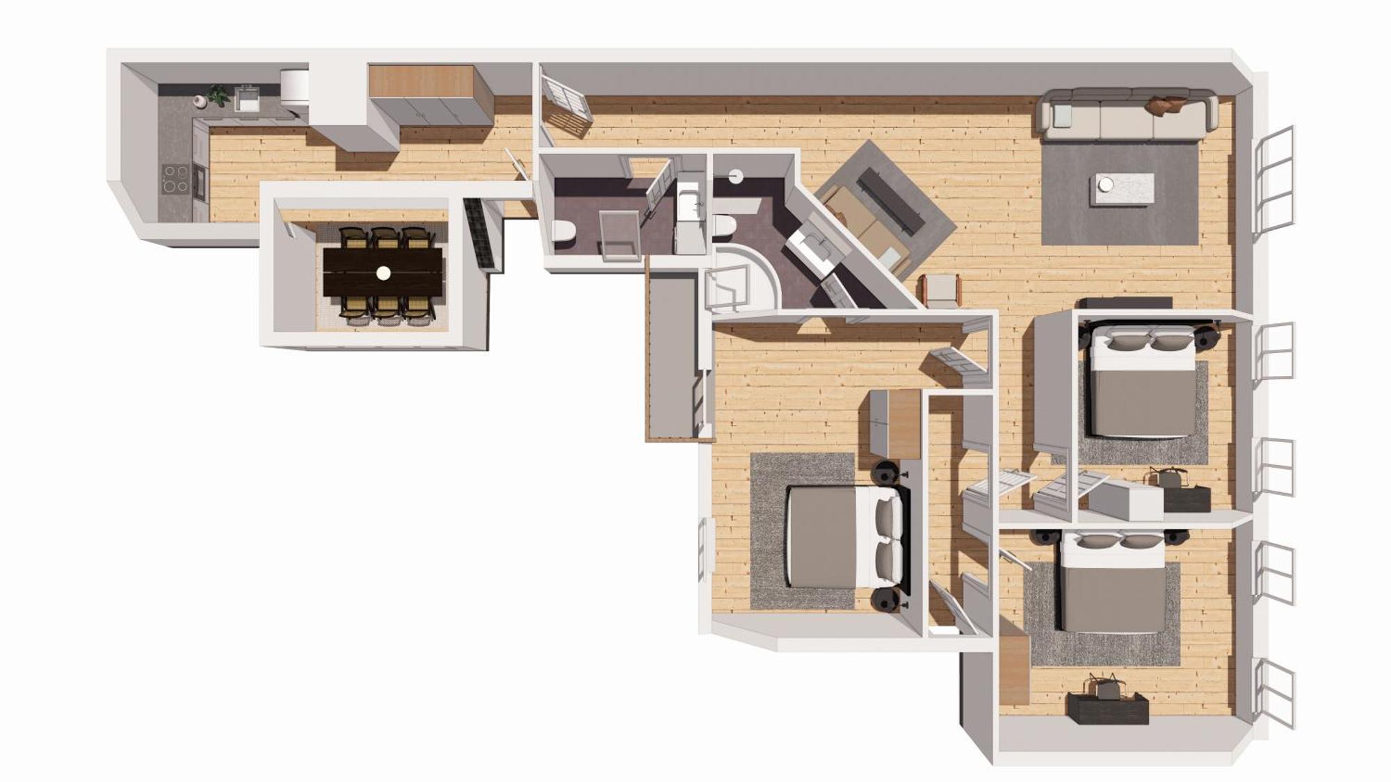 Apartment Bright 3br With Balcony And Amazing View Copenhagen